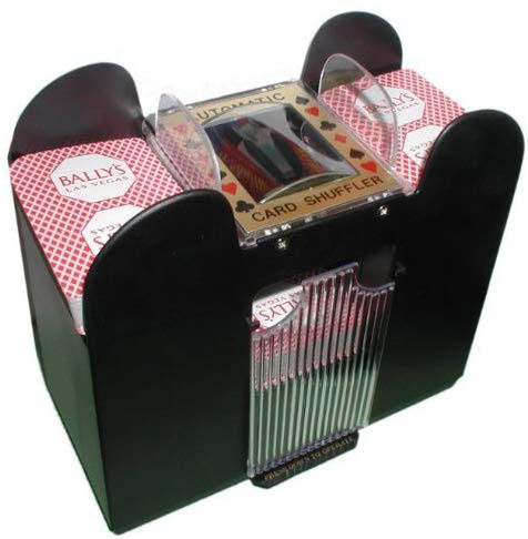  Playing Card Shuffler, Automatic Battery Operated 6 Deck Casino Dealer Travel Machine Dispenser by Trademark Poker