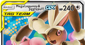 Mega Lopunny & Jigglypuff-GX (Cosmic Eclipse CEC 165)