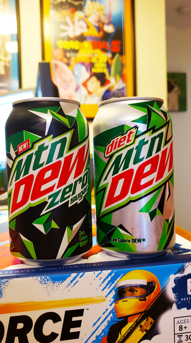 Mountain Dew Zero vs Diet Mountain Dew