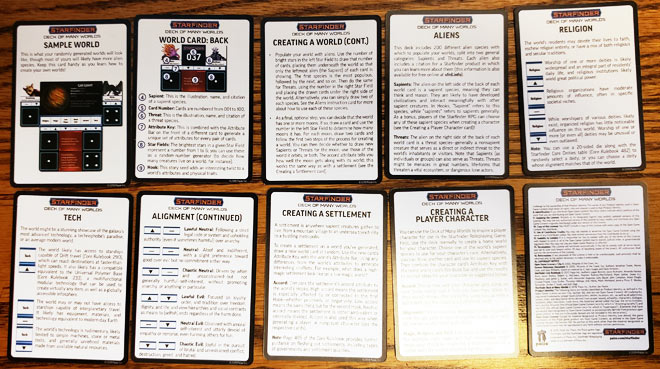 Deck of Many Worlds Instruction Cards (Back)