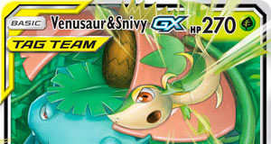 Venusaur & Snivy-GX (Cosmic Eclipse CEC 1)