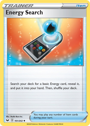 Pokémon Energy Search 59/62 Fossil (Lightly Played)