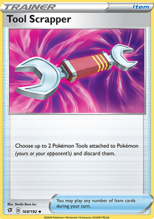 Pokemon Card 208/192 Tool Scrapper Rebel Clash Hyper Rainbow Rare RCL