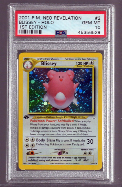 2001 Neo Revelation 1st Ed 2 BLISSEY ULTRA RARE PSA 10 Pokemon 1 OF 9