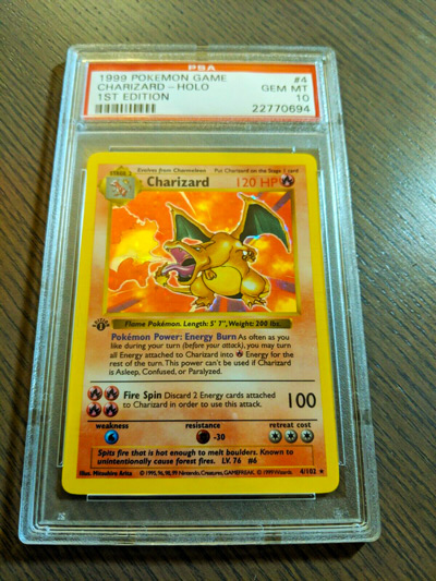 Pokemon PSA 10 1st edition BASE SHADOWLESS CHARIZARD #4 - GEM MINT!