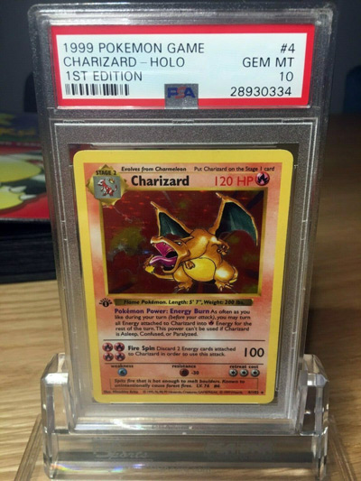 PSA 10 1st Edition Shadowless Charizard Base Set Pokemon Game GEM MINT THICK