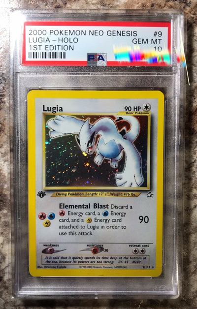 Pokemon Card 1st Edition Neo Genesis Lugia Holo Psa 10