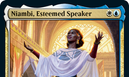 Niambi, Esteemed Speaker