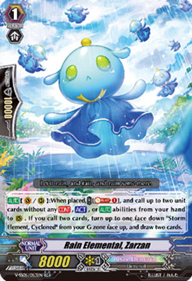 Rain Elemental, Zarzan