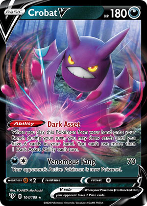 Crobat V Top 15 Pokemon Cards In Darkness Ablaze 1 Pojo Com