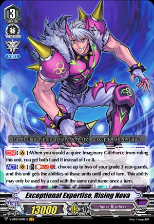 Exceptional Expertise, Rising Nova (V Series)