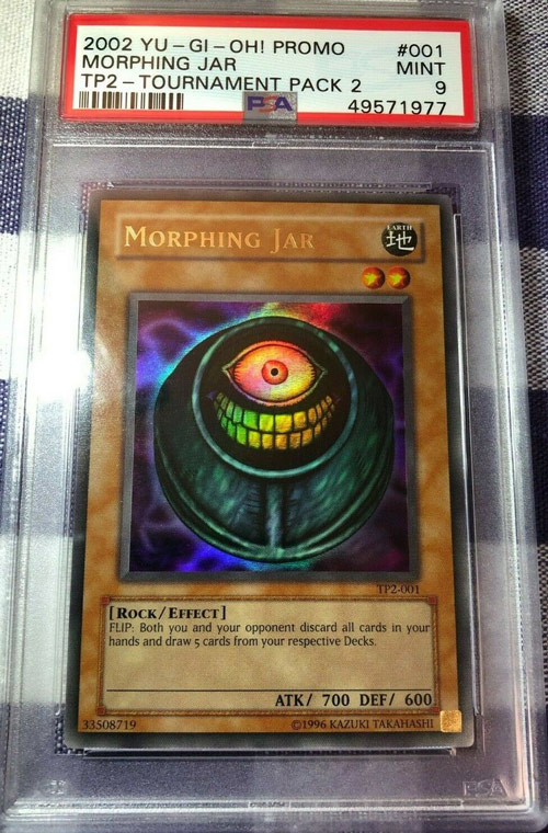 2002 YuGiOh Promo TP2-001 Morphing Jar PSA 9 Mint Tournament Pack 2