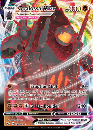 Pokemon Card S3a 043/076 Japanese Japan UNUSED Coalossal VMAX