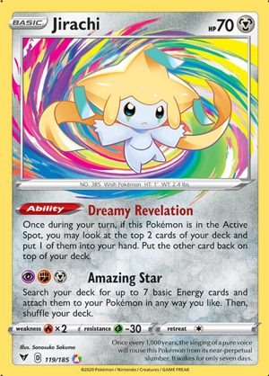 Jirachi #1 - Top 15 Pokemon Cards in Vivid Voltage 