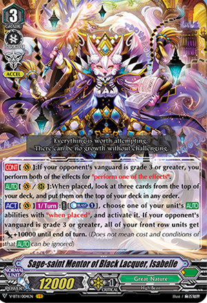 Sage-saint Mentor of Black Lacquer, Isabelle