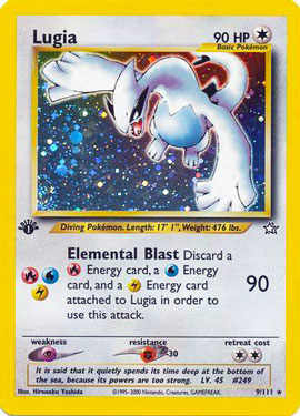 Best Lugia Pokemon Cards with Recent Selling Prices