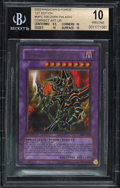 Magician's Force 1st Ed Dark Paladin Correct Art #MFC-105 BGS 10