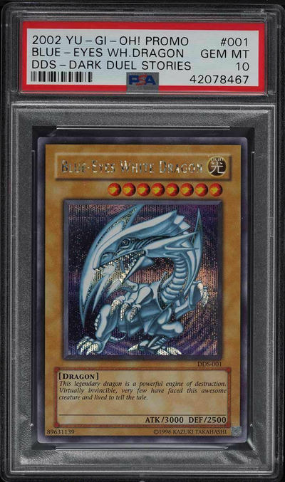 2002 Yu-Gi-Oh! Dark Duel Stories Promo Blue-Eyes White Dragon DDS-001 PSA 10