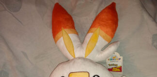 Scorbunny plush at Build-a-Bear