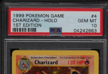 1999 Pokemon Base Set 1st Edition Shadowless Holo Charizard #4 PSA 10 GEM MINT