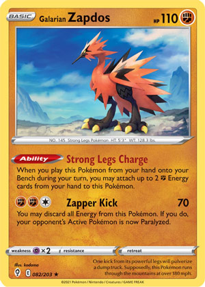 Another Galarian Zapdos! Another excellent throw! #Pokemon