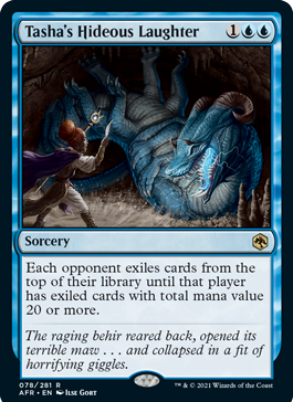 Tasha’s Hideous Laughter – MTG Forgotten Realms Card of the Day Tasha's Hideous Laughter