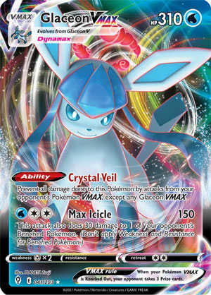 Glaceon VMAX - Evolving Skies Pokemon Card of the Day 