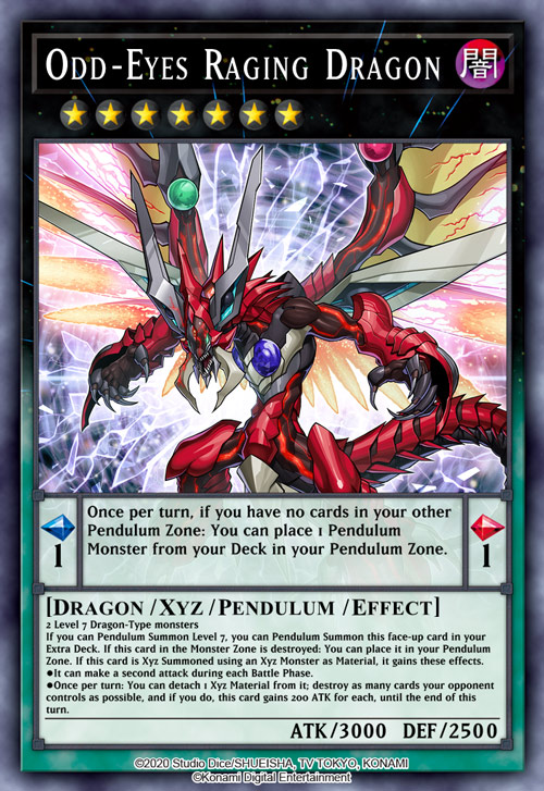 Odd-Eyes Raging Dragon (Legend Foil Rarity) card