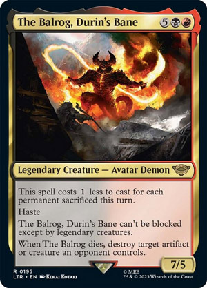 The Balrog, Durin’s Bane