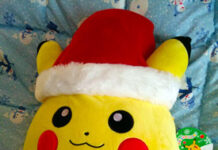 Santa Pikachu Squishmallows!