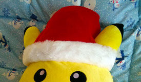 Santa Pikachu Squishmallows!