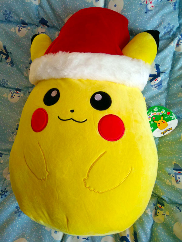 Santa Pikachu Squishmallows!