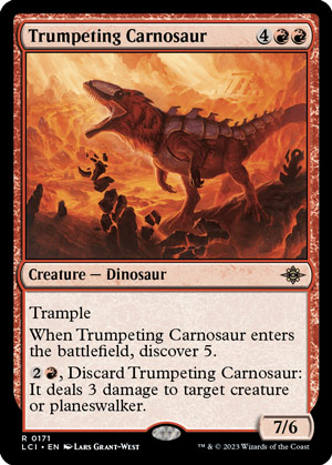 Trumpeting Carnosaur 