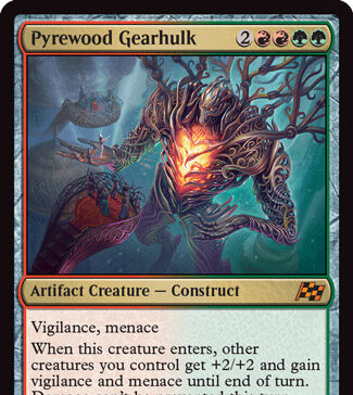 Pyrewood Gearhulk – Aetherdrift MTG Card of the Day Pyrewood Gearhulk