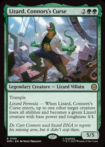 Lizard, Connors's Curse